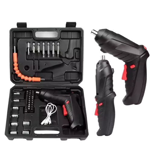 47-Piece Cordless Electric Screwdriver Set